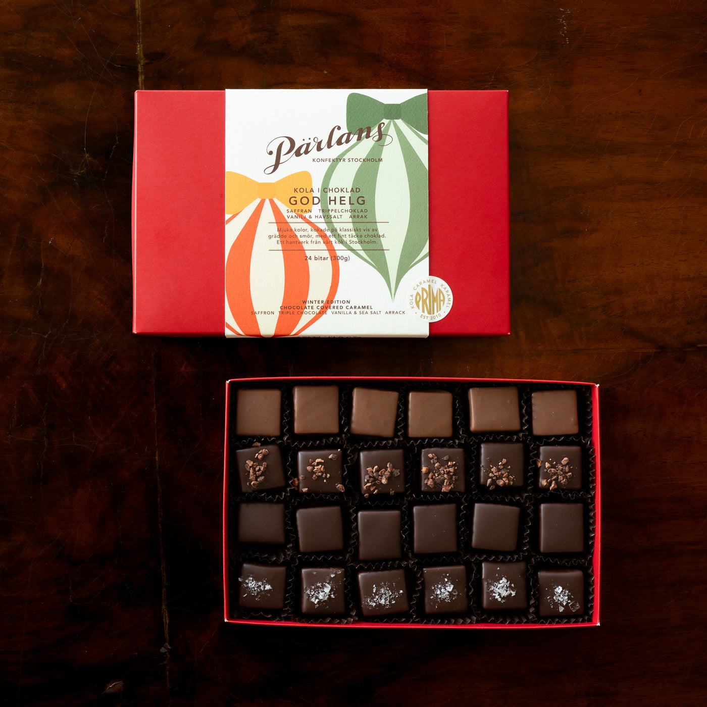 chocolate covered caramels WINTER EDITION 24 pieces