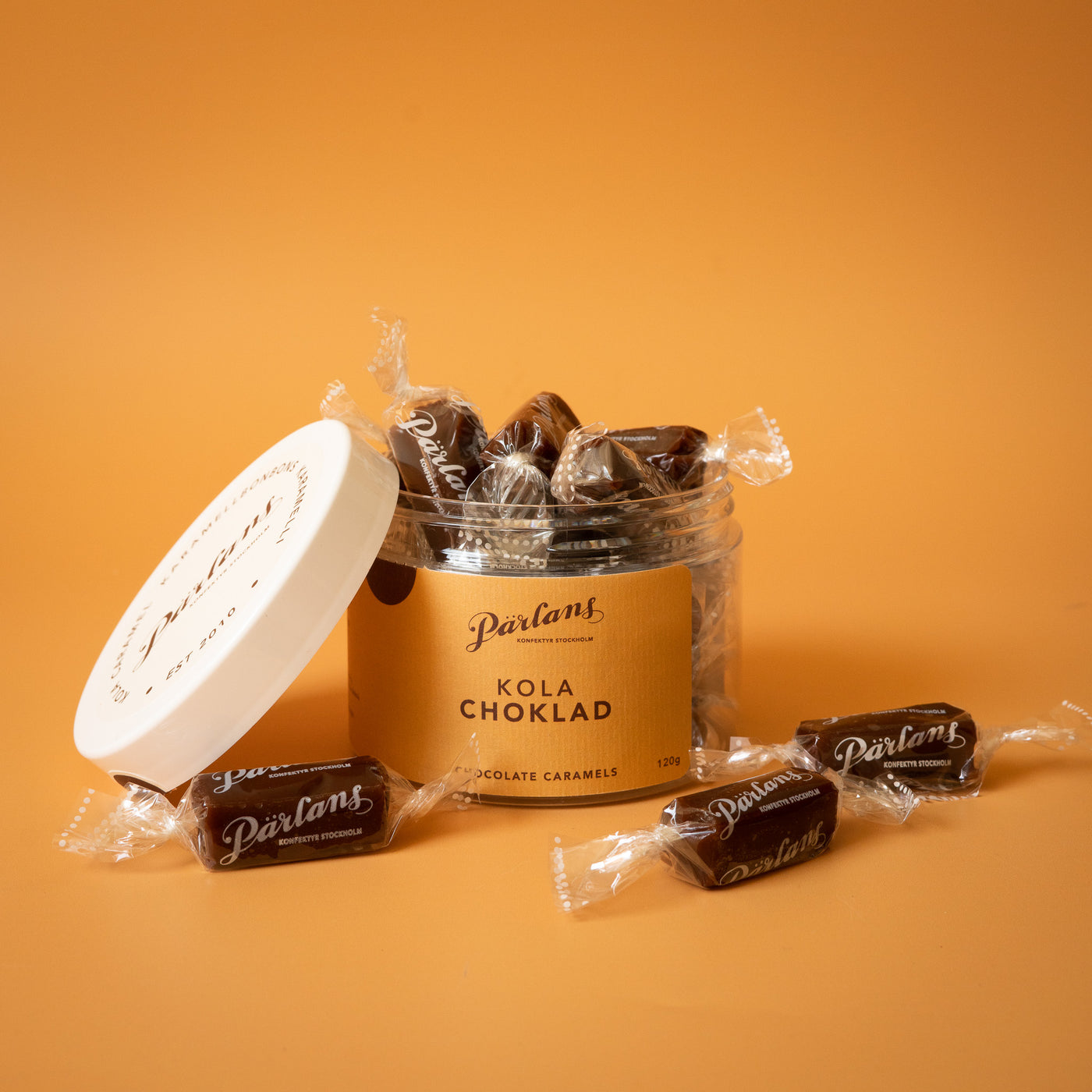 caramels in a jar CHOCOLATE 12 pieces