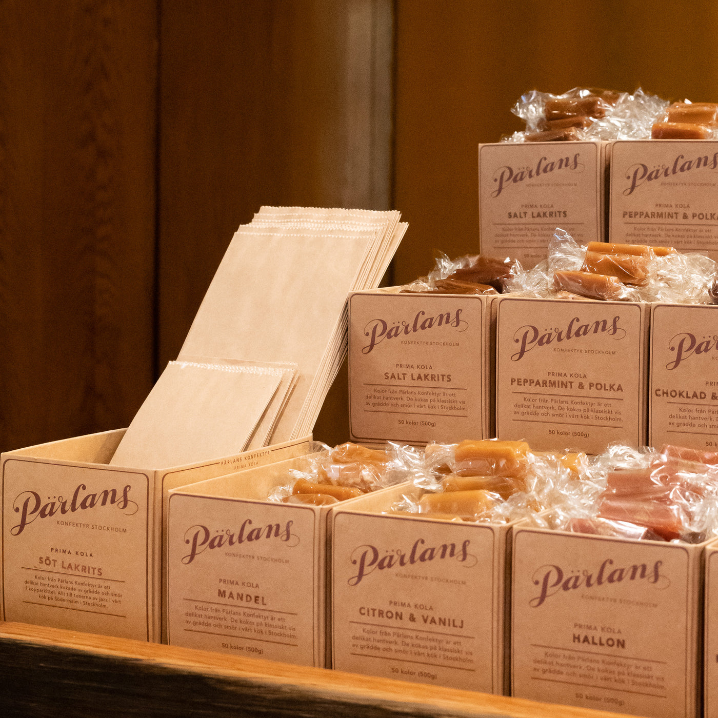 caramels in a DISPLAY 50 pieces