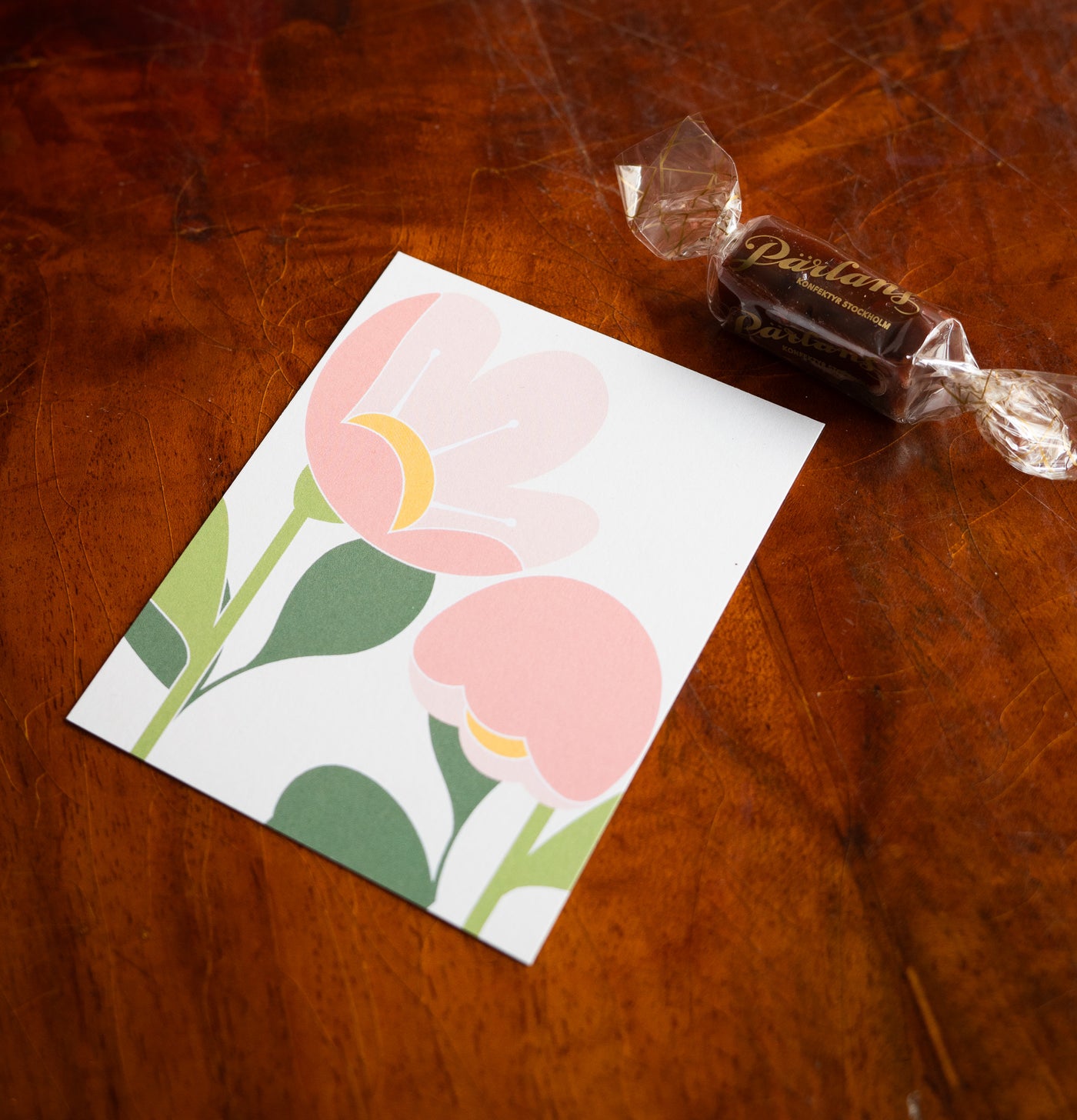 A small card with space for a handwritten message from you!